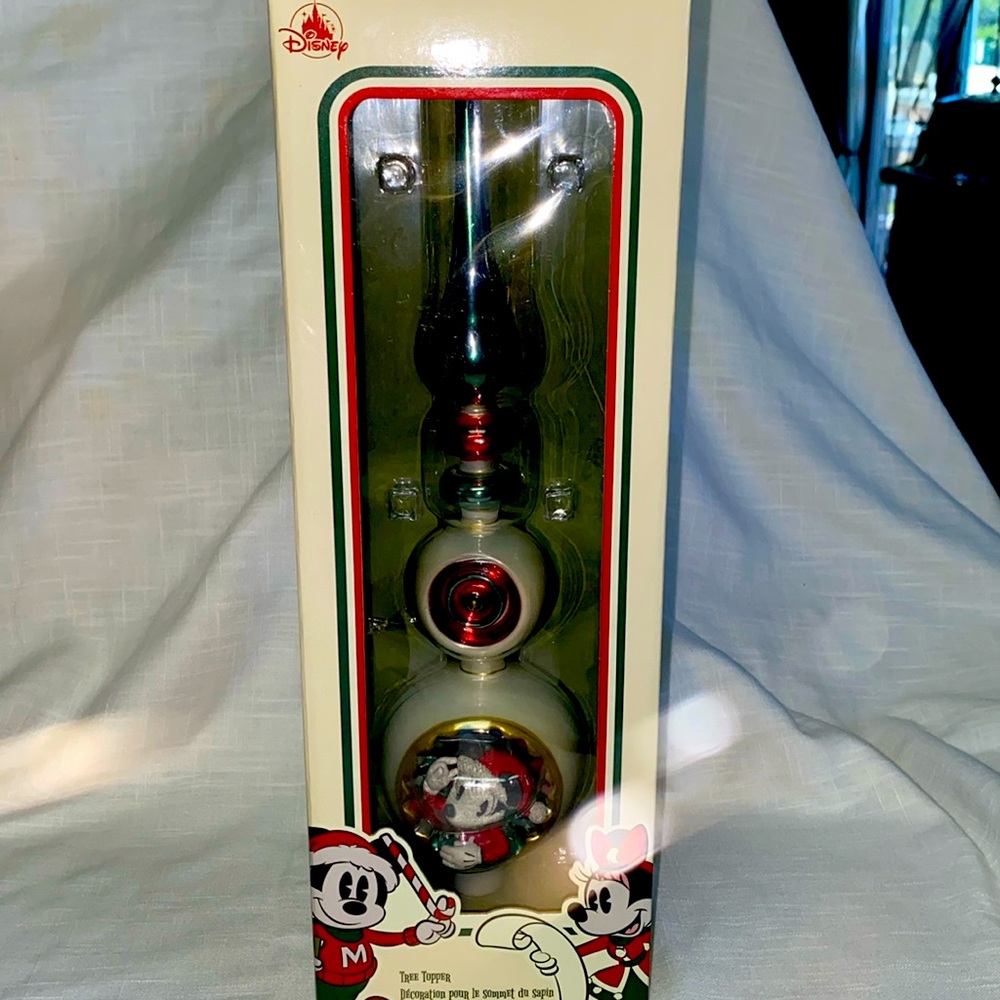 Disney Mickey Mouse and Minnie Mouse Christmas tree topper